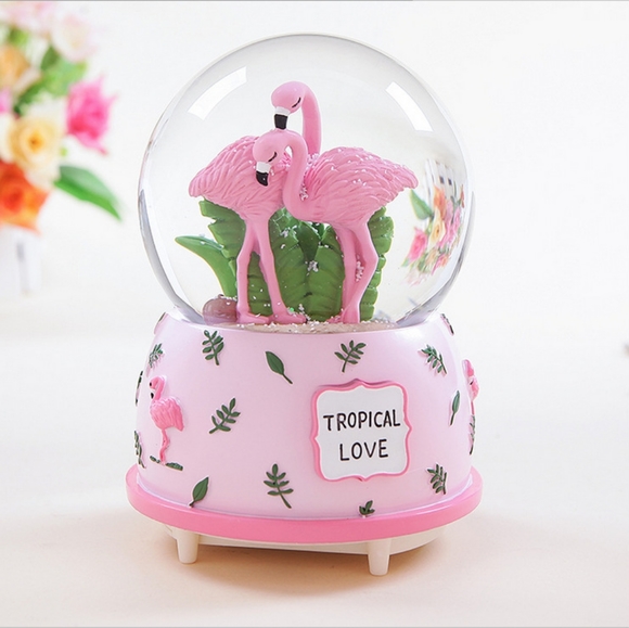 Tropical Love Snowglobes Musicbox - Picture 2 of 4